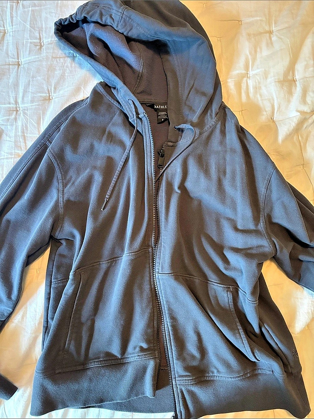 Athleta navy blue Hooded sweatshirt Size Small